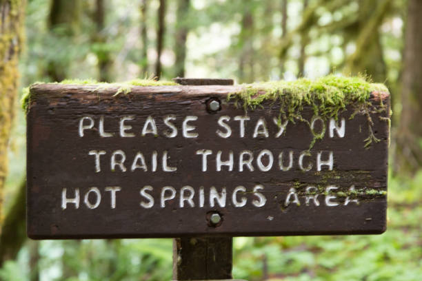 istock Warning sign in Mount Rainier National Park 1222387572