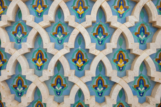 istock Beautiful Moroccan wall tiles design 1222387636