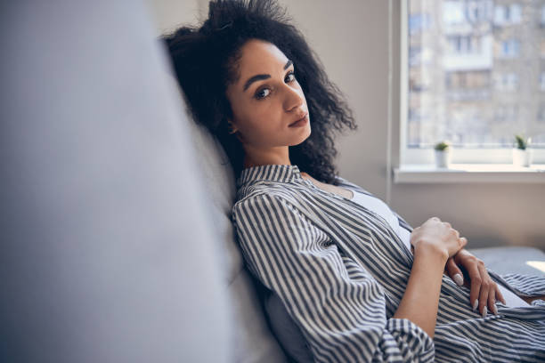 istock Sad girl in self-isolation suffering from boredom 1222387967