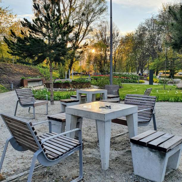 istock City park in the setting sun 1222388583
