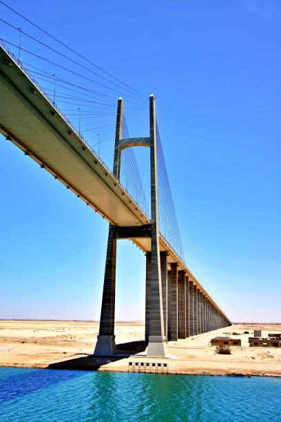 istock Low Angle View Of Suspension Bridge Against Blue Sky 1222392653