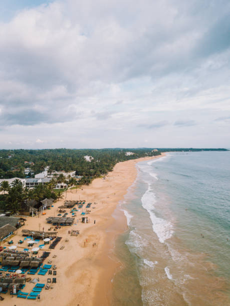 istock Ocean and beach. Drone shot 1222393784