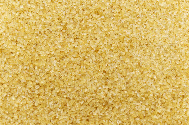 istock Brown sugar close up full frame background. Top view. Flat lay 1222395341