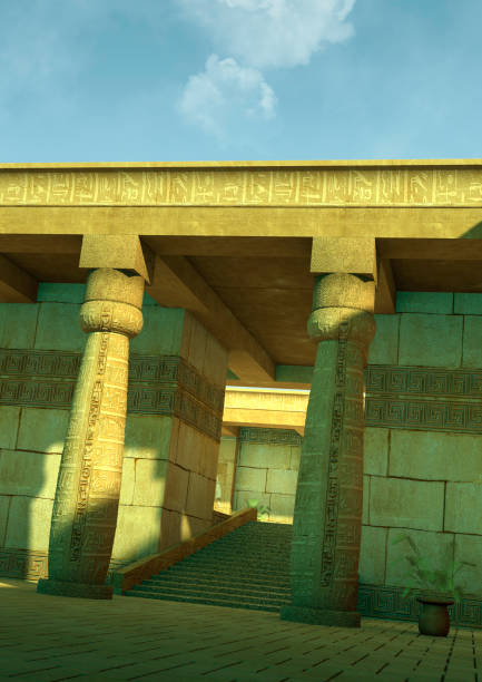 istock Scene of an old and empty Egyptian temple. 1222397745