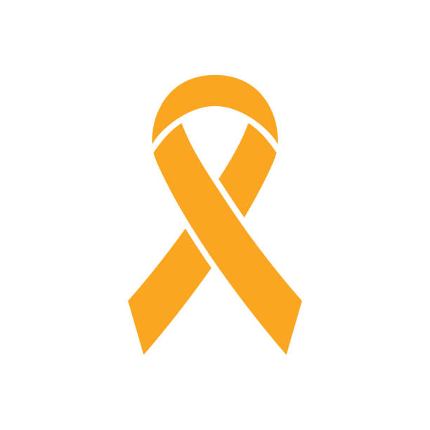 Ribbon icon. World Press Day symbol. Vector illustration Ribbon icon. World Press Day symbol. Vector illustration isolated on white. Childhood Cancer Awareness Day may stock illustrations