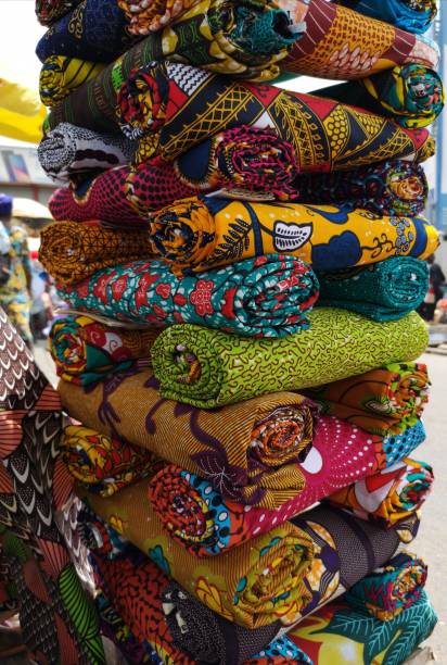 istock African fabrics with amazing colors 1222410103
