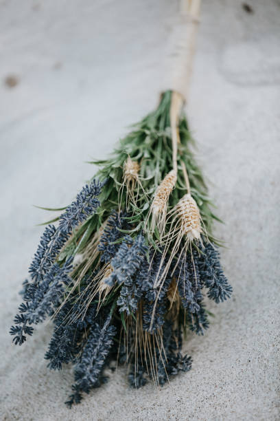 istock Rustic wedding flower on the beach stock photo 1222412482