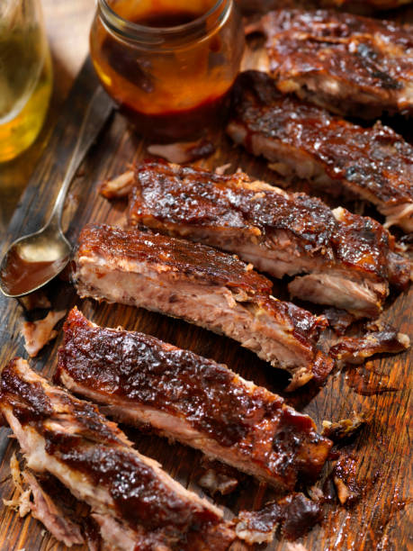 istock Slow Roasted St. Louis Style Baby Back Pork Ribs 1222417918