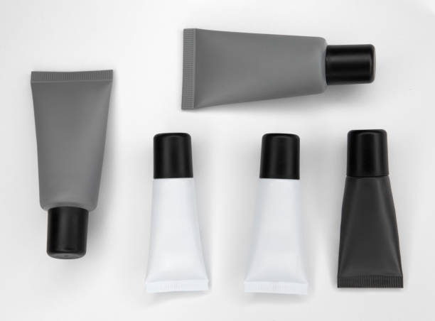 istock Tubes with cosmetics on a white background. 1222418056