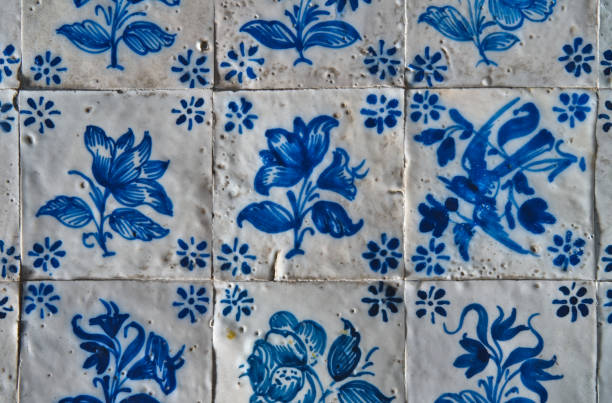 istock Ancient Portuguese mosaic Azulejos 1222418479