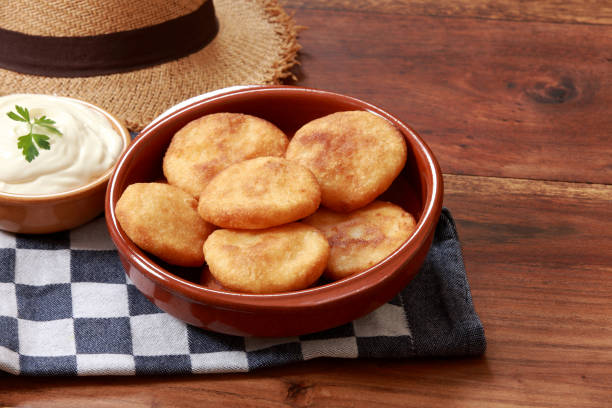 istock Arepa Reina Pepeada and Cream 1222420565