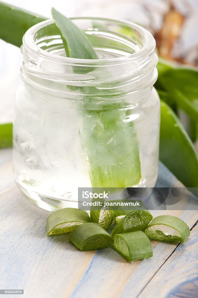 aloe vera juice with fresh leaves Aloe Stock Photo