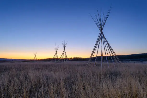 Photo of Tipi Poles at Morley