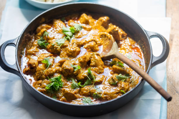 istock Thai pork and peanut curry with coriander 1222428800