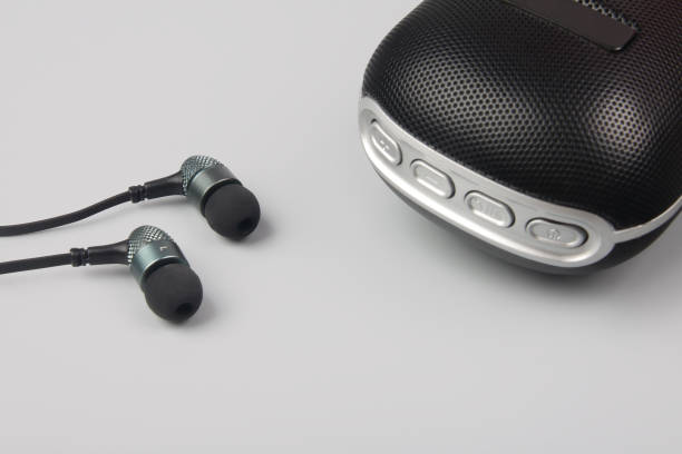 istock Bluetooth Portable Speaker with earphones 1222428828