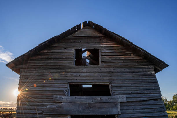 istock Rustic old granary in farmer's field, Parkland County, rural Alberta 1222429015