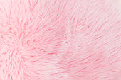 Light pink long fibre soft fur