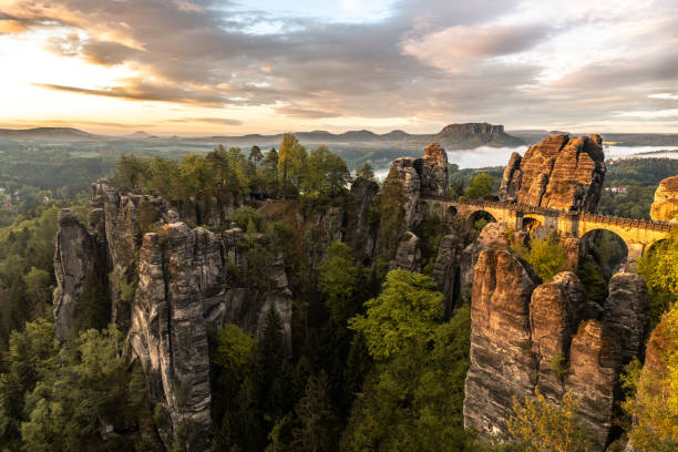 istock Bastei, Saxon switzerland, saxony, germany 1222430525