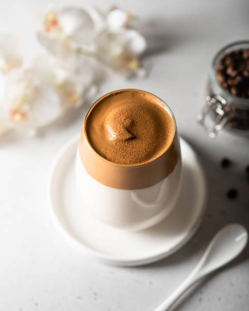 coffee dalgona in a glass