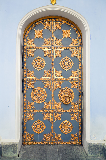 ornate door of the church