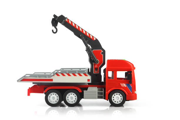 istock Plastic kid's Tow Truck isolated in white 1222434181