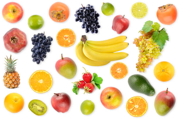 istock Large collection fruits and berries close-up 1222437078