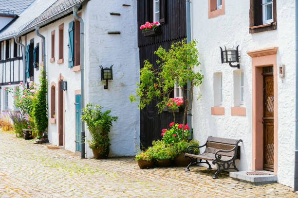 istock old houses in Kronenburg, Eifel, Germany 1222438101
