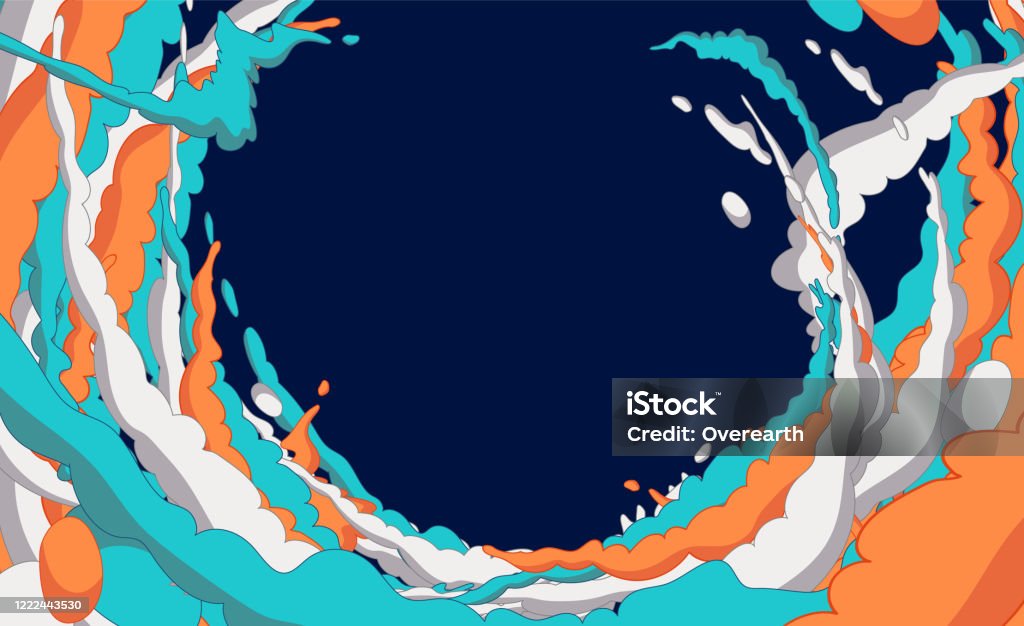 Creative Artistic Splash Of Colourful Smoke Trail Design Elements Flow Of  Foam Cartoon Smoke Or Beautiful Abstract Elements Stock Illustration -  Download Image Now - iStock