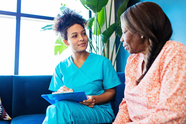 istock Nurse Visiting a Senior Patient 1222444658
