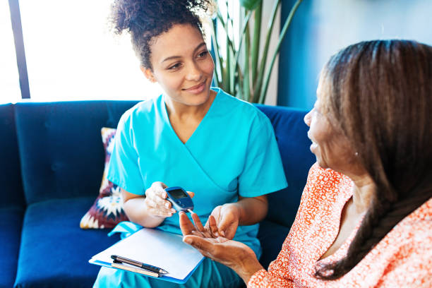 istock Nurse Visiting Her Senior Patient 1222444666