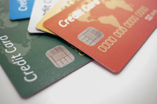 istock Set Of Color Credit Cards 1222450745