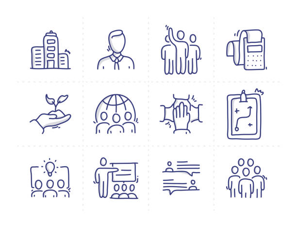 Ilustración de Conjunto Simple De Iconos De Línea Vectorial De Doodle Relacionados Con Negocios Corporativos y más Vectores Libres de Derechos de Ícono - iStock Ilustración de Conjunto Simple De Iconos De Línea Vectorial De Doodle Relacionados Con Negocios Corporativos y más Vectores Libres de Derechos de Ícono - iStock