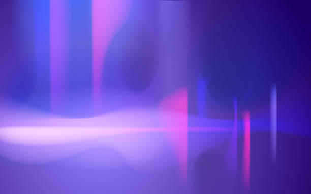 istock Blurred city background defocused beyond the window, vector illustration out of focus night or evening city dynamic lights. 1222453049
