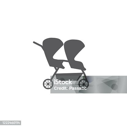istock baby stroller isolated icon vector pram buggy 1222460114
