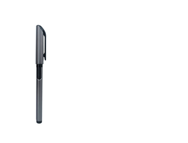 istock New Black striped ballpoint pen isolated on white background 1222461194
