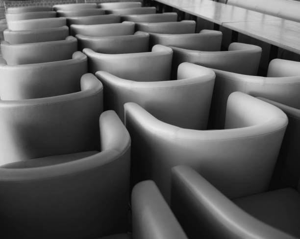 istock Stack of chairs in a restaurant put together during corona virus lock down 1222461335