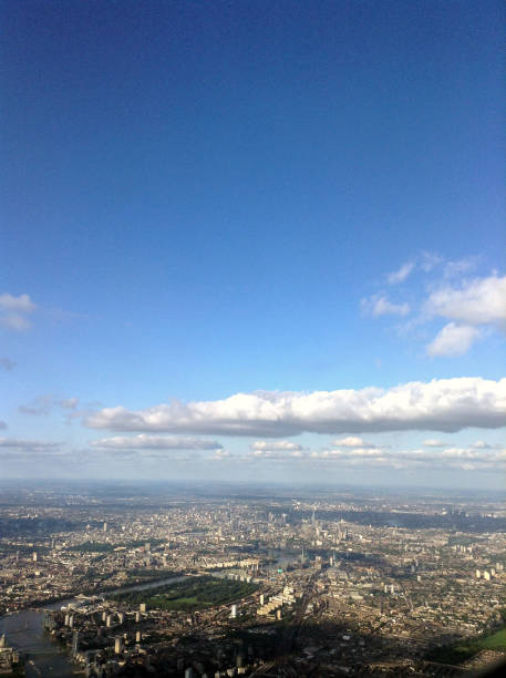 istock Aerial shot of city scape 1222462252