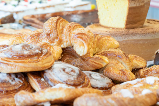 istock Ensaimades in the fair - Puff pastry 1222463545