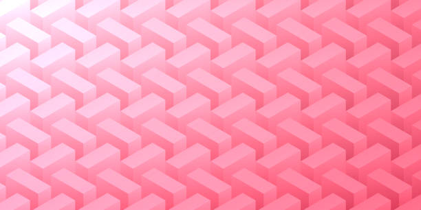 illustrazioni stock, clip art, cartoni animati e icone di tendenza di sfondo rosa astratto - texture geometrica - domino rectangle three dimensional shape leisure games