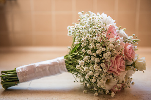 beautiful fresh cut flowers bridal bouquet