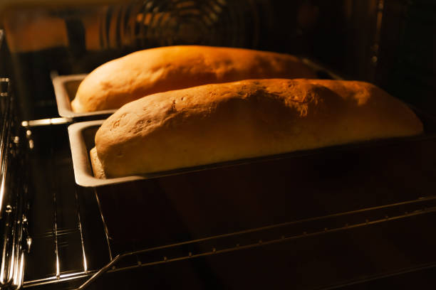 istock homemade bread is baked in the oven 1222467898