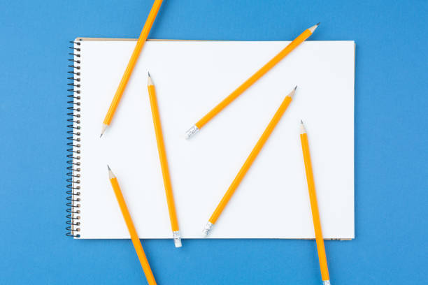 istock Album for drawing with  pencils 1222470705