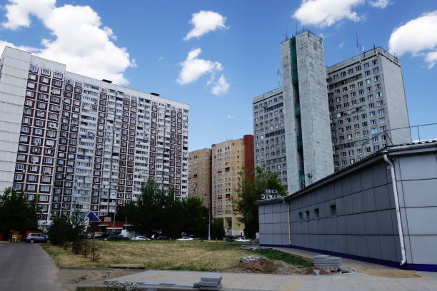 istock Apartment houses in Moscow 1222471784