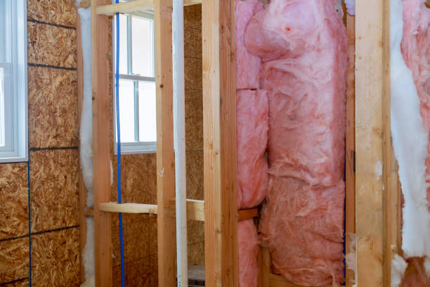 istock Interior walls with pink color thermal insulation 1222492573