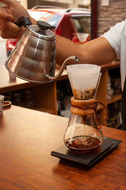 istock man making filter coffee / filtre kahve 1222492624
