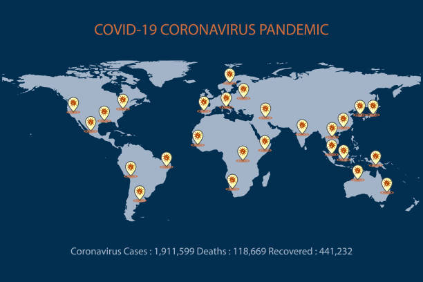 istock Covid-19 world pandemic report. The Coronavirus is affecting many countries and territories around the world 1222501064