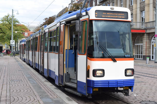 istock City tram in Darmstadt, Germany 1222516083