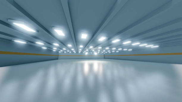 istock 3D rendering of wide factory empty spacious warehouse 1222517246