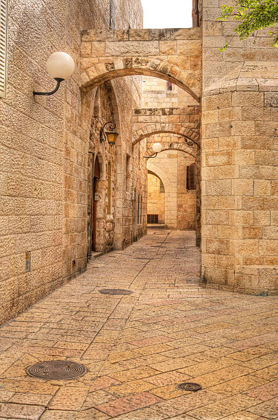 istock Old street in Jerusalem, Israel. 122251831