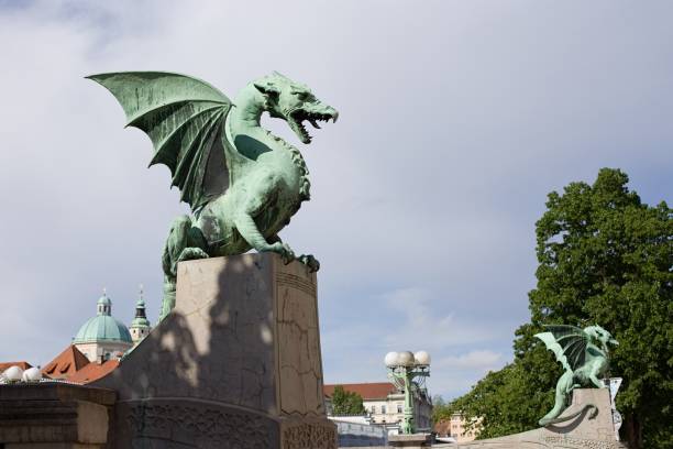 istock Dragon statue in Ljubljana 1222520474
